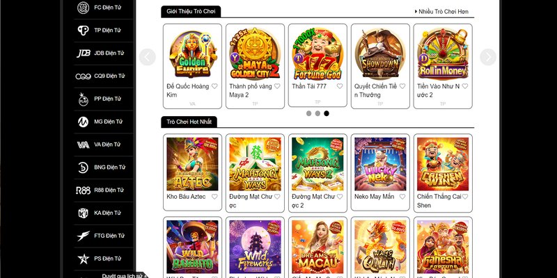 WIN55 cung cấp nhiều thể loại game nổ hũ hấp dẫn cho người chơi